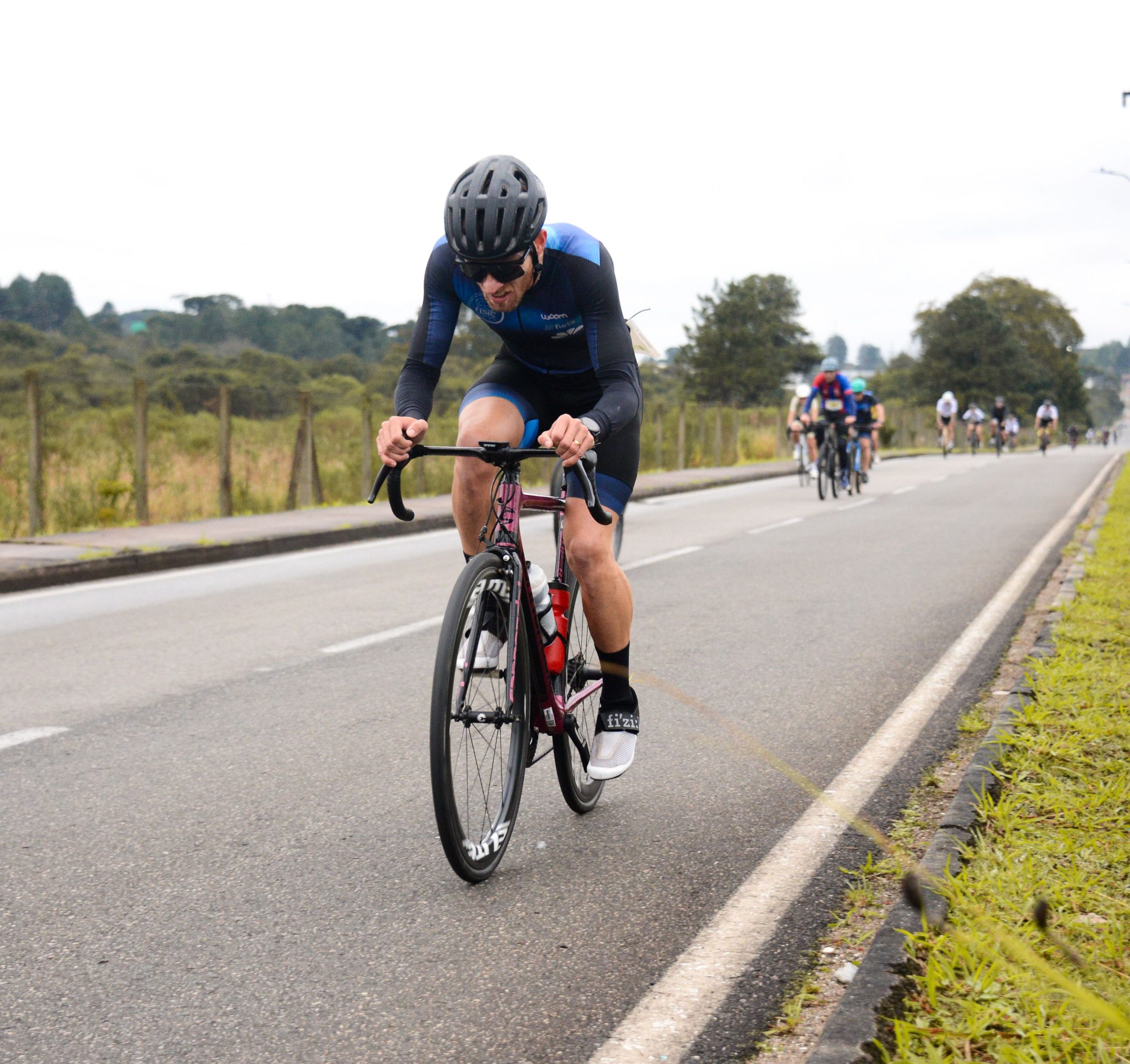 cyclist racing